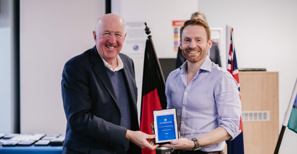 TPCH Researcher of the Year 2024, Dr Ieuan Evans